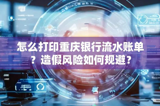 怎么打印重庆银行流水账单？造假风险如何规避？