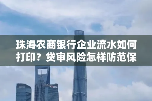 珠海农商银行企业流水如何打印？贷审风险怎样防范保高额度？