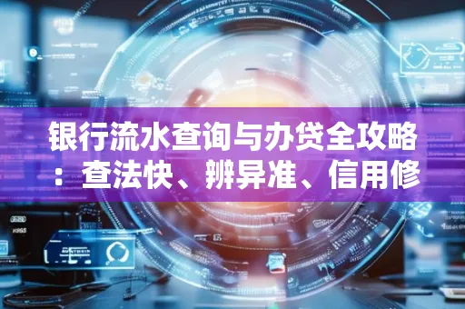 银行流水查询与办贷全攻略：查法快、辨异准、信用修复诀窍